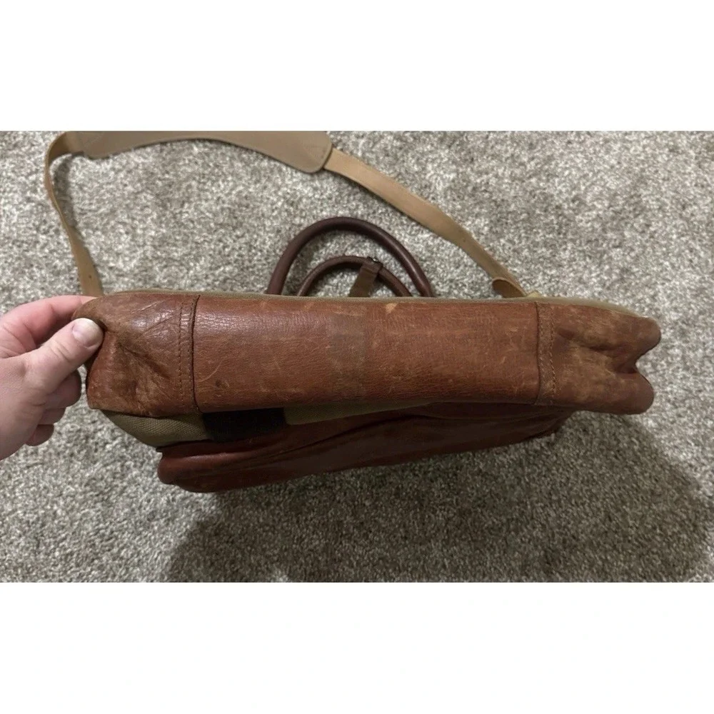 Will Signature Canvas and Bridle Leather Briefcase OUT OF STOCK RARE